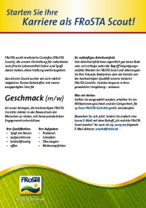 Frosta-Scouts gesucht!