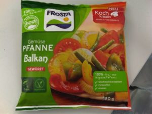 MiÃglÃ¼ckte Verpackung der neuen GemÃ¼se Pfanne Balkan