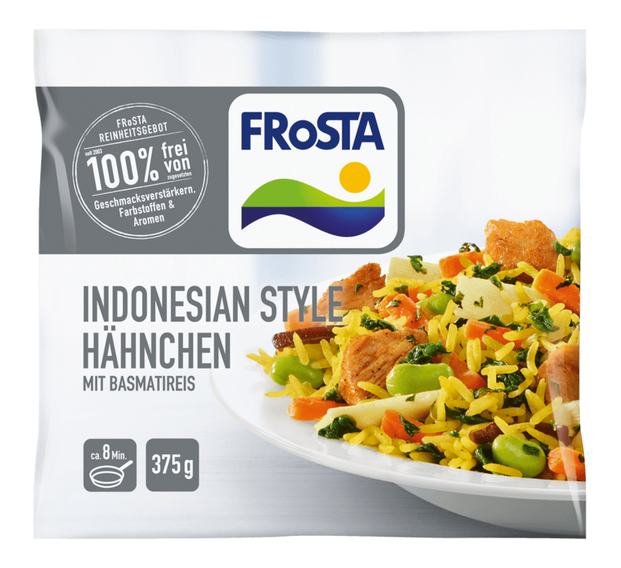 Frosta Tiefkühlgerichte mit dem Reinheitsgebot