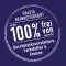 Ein Rundstempel auf Blau zeigt das FRoSTA Reinheitsgebot seit 2003: FRoSTA Tiefkühlprodukte sind 100 % frei von Zusatzstoffen und Aromen.