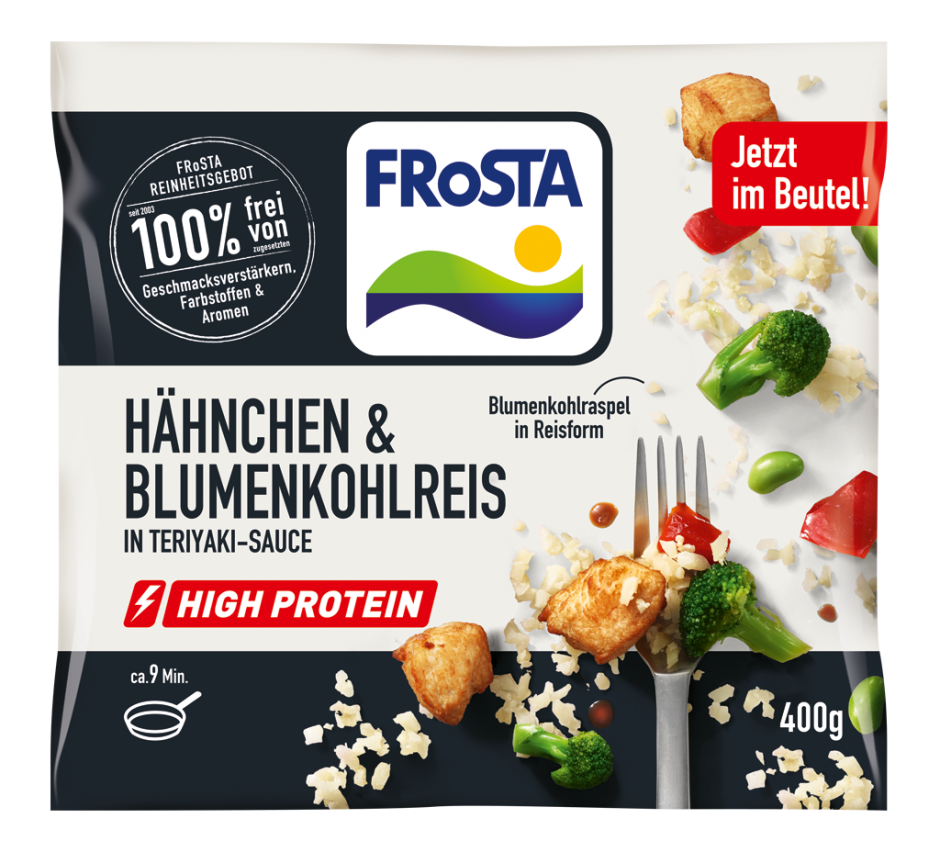 Frosta Tiefkühlgerichte mit dem Reinheitsgebot