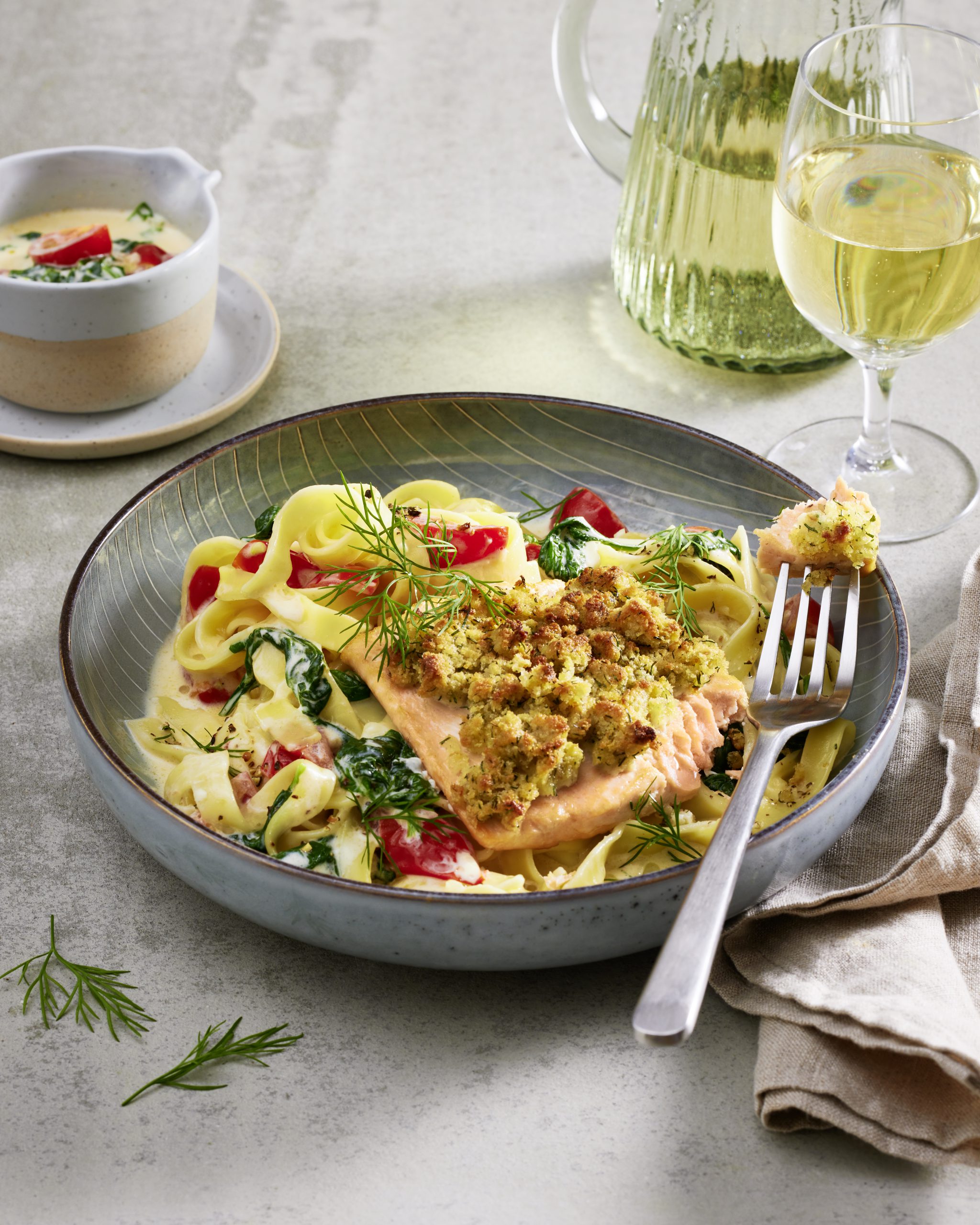Tagliatelle mit Lachs und Spinat | FRoSTA
