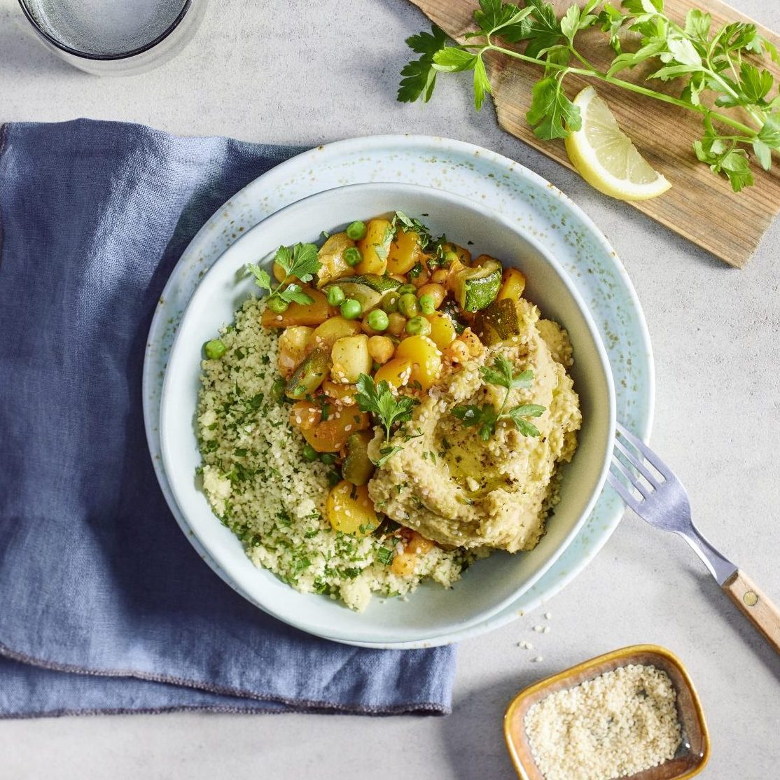 Vegane HummusBowl Rezept I FRoSTA