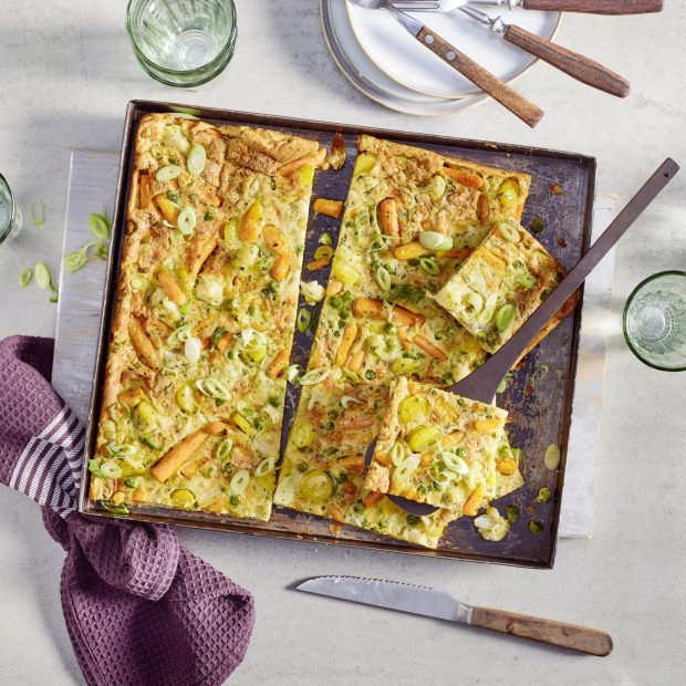 Gemüse-Quiche vom Blech Rezept I FRoSTA