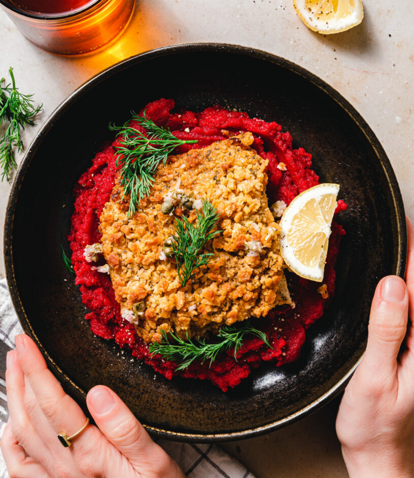 Veggie Schlemmerfilet mit Rote-Bete-Meerrettich-Püree | FRoSTA